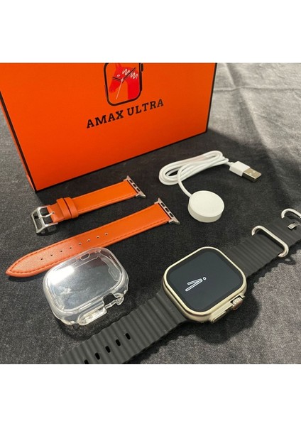 Watch 8 Ultra 49MM Vidalı Hediyelik Amax Ultra Akıllı Saat (Koruma Kılıfı Çift Kordon Hediye) fiyatları
