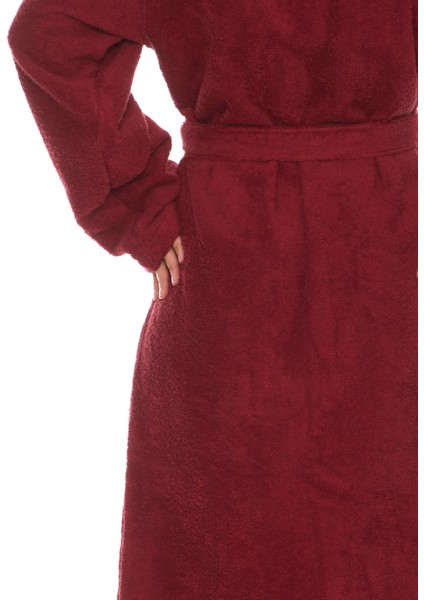 Kırmızı Unisex Bornoz Kadın Şalyaka Bukle Bornoz-Xs fiyatları