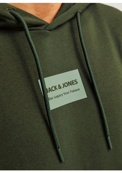 Kapüşon Yaka Haki Erkek Sweatshırt 12256841_JJHAKKAI Sweat Hood modelleri