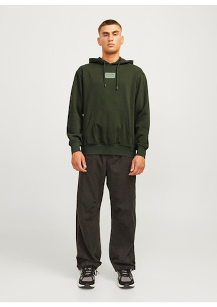 Kapüşon Yaka Haki Erkek Sweatshırt 12256841_JJHAKKAI Sweat Hood indirimleri