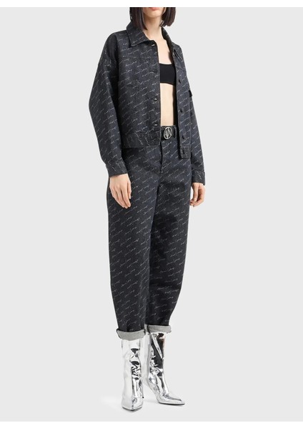 Siyah Kadın Denim Ceket 6DYB20 fiyatları
