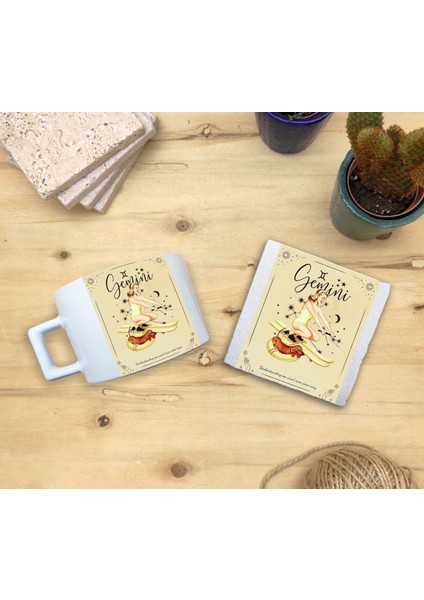 Burçlar/ikizler Burcu Set 4 - Fincan Kupa-Taş Bardak Altlığı 1 fiyatları