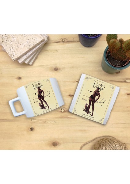 Burçlar/başak Burcu Set 4 - Fincan Kupa-Taş Bardak Altlığı 1 fiyatları