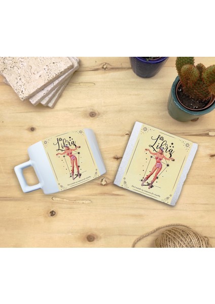 Burçlar/terazi Burcu Set 4 - Fincan Kupa-Taş Bardak Altlığı 1 fiyatları