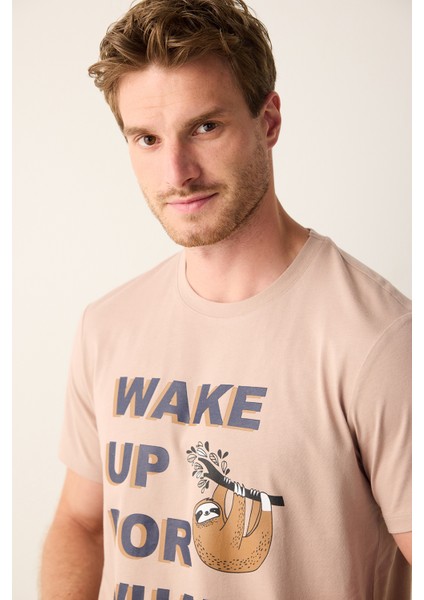 Wake Up Çok Renkli Pantolon Pijama Takımı