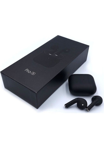 Apple Iphone 11,12 Pro Max Uyumlu Watch 6 Series Akıllı Saat + Siyah Pro5 Bluetooth Kulaklık