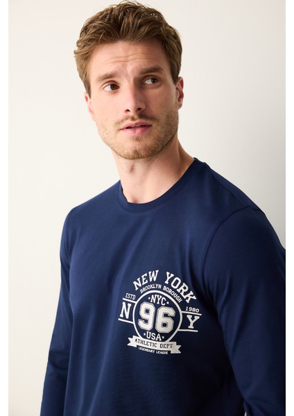 New York Çok Renkli Pantolon Pijama Takımı indirimleri