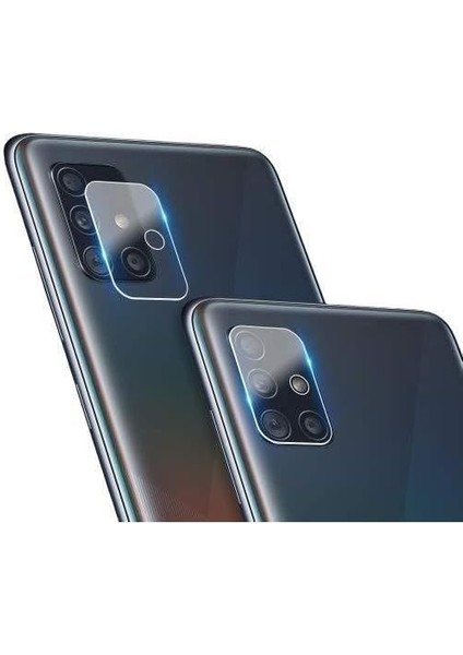 Galaxy M51 Uyumlu Kamera Koruyucu Cam (Şeffaf)