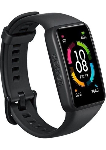 Band 6 Spor Saat 1.47" Amoled Ekran Meteor Siyah Akıllı Bileklik Resmi Distribütör Garantili fiyatları