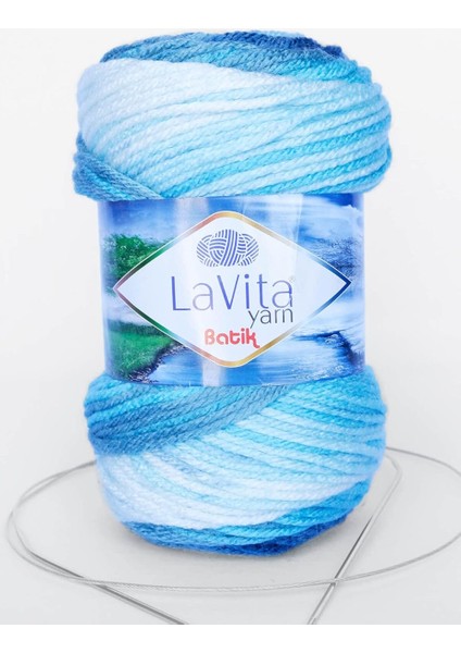 Yarn Batik El Örgü ipi Taka Yarn (DG04-ZAMBAK)