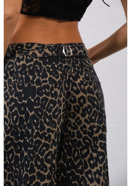 Toka Detaylı Bol Kesim Geniş Paça Rahat Baggy Jean Kot Salaş Kadın Pantolon @milano modelleri