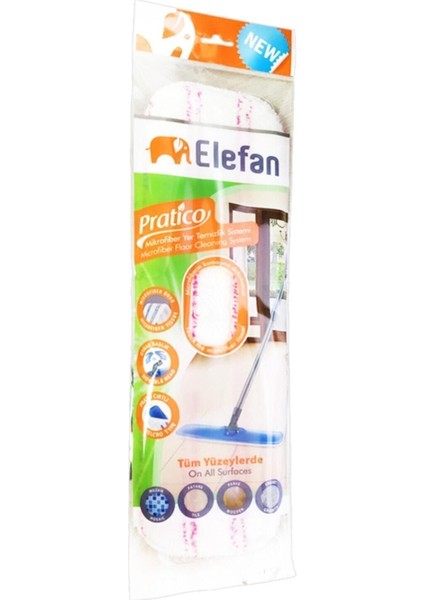 Pratico Cırtlı Duvar Mopu, Mikrofiber Bezli Mop fırsatları