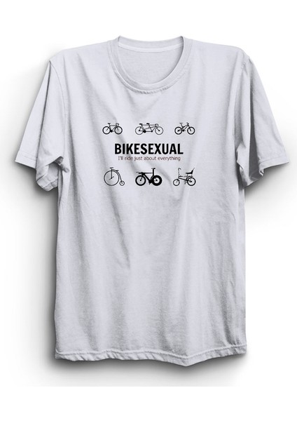 Bikesexual, Bisiklet, Bike Lover, Bicycle %100 Pamuk Tişört