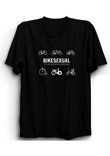 Bikesexual, Bisiklet, Bike Lover, Bicycle %100 Pamuk Tişört