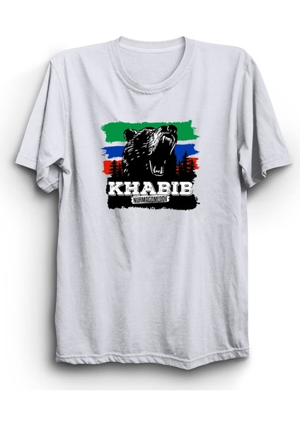 Habib Nurmagomedov, Bear Logo, Ufc, Dövüş, Fight, Khabib %100 Pamuk Tişört