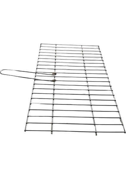 Krom Kaplamalı Tel Izgara 41X28 Cm Buff Pratik Mangal Uyumlu