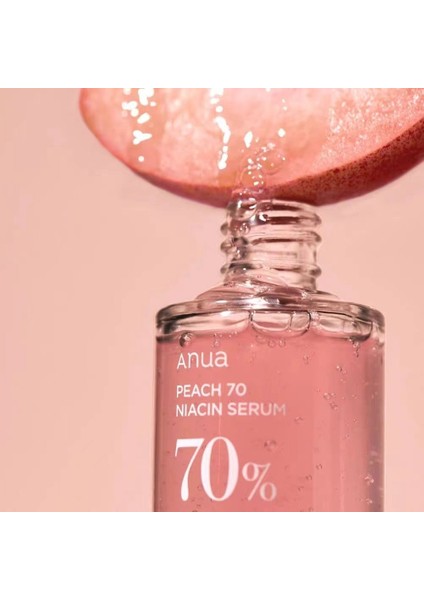 Peach 70% Niacinamide Serum Leke Geniş Gözenek Karşıtı Parlatıcı Şeftali Özlü Serum 30 ml modelleri