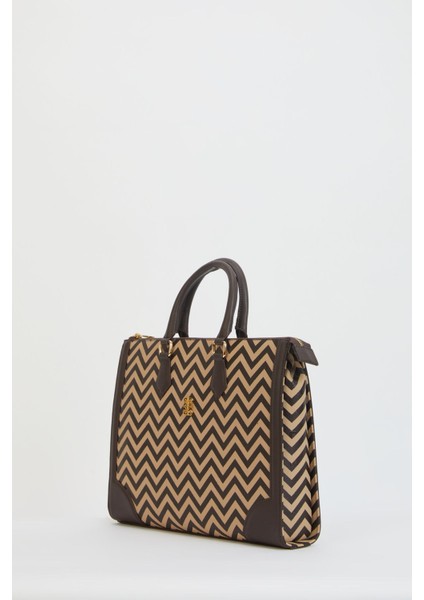 Vizon Kahve Kadın Laptop & Evrak Çantası 05PO24Y1965