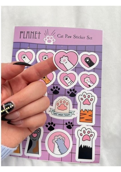 Cat Paw Sticker Set