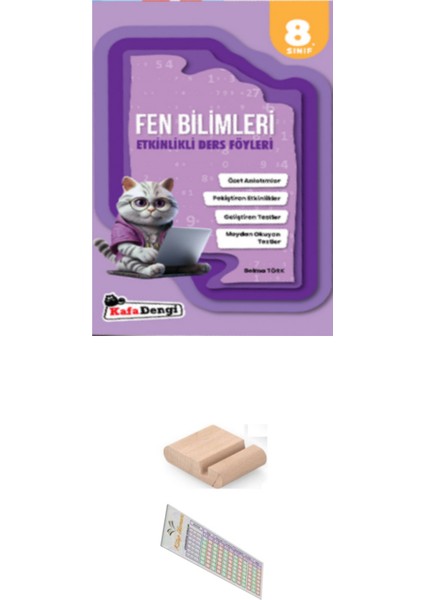 8. Sınıf Fen Bilgisi Etkinlikli Ders Föyü + Telefon Tutucu - Soru Çözüm Ayracı