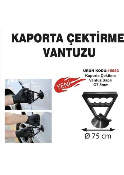 Boyasız Göçük Düzeltme Göçük Çektirme Vantuz Saplı Ø 75MM