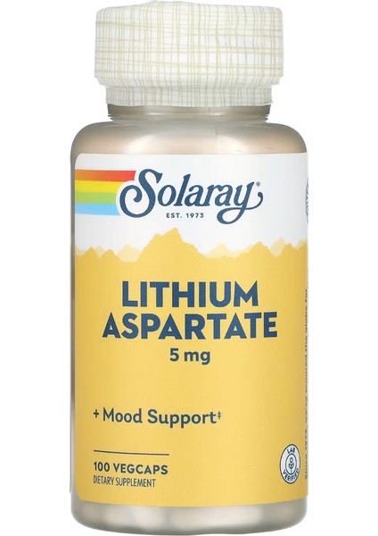 Lithium Aspartate, 5 Mg, 100 Vegcaps