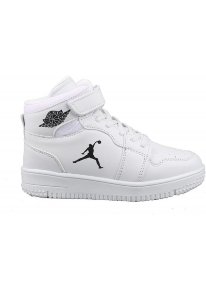 Haykat Boğazlı Beyaz Çocuk Sneakers