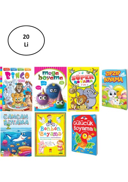 Boyama Kitabı Eğlence Karışık 20'li