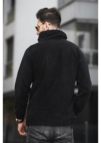 Freetown Erkek Pro Rüzgar Geçirmez 3 Cepli Outdoor Tam Fermuarlı Polar Ceket