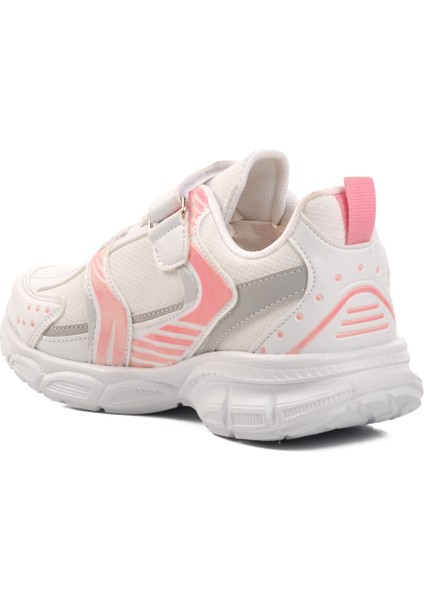 Kendall-F Beyaz-Pembe Unisex Çocuk Spor Ayakkabı