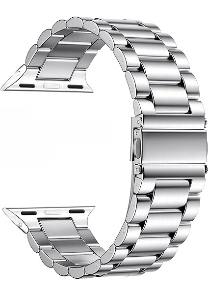 Apple Watch Uyumlu 46MM 10 Serisi Band-04 Metal Sağlam Kordon