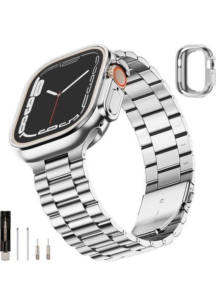 Apple Watch Uyumlu 46MM 10 Serisi Band-04 Metal Sağlam Kordon fırsatları