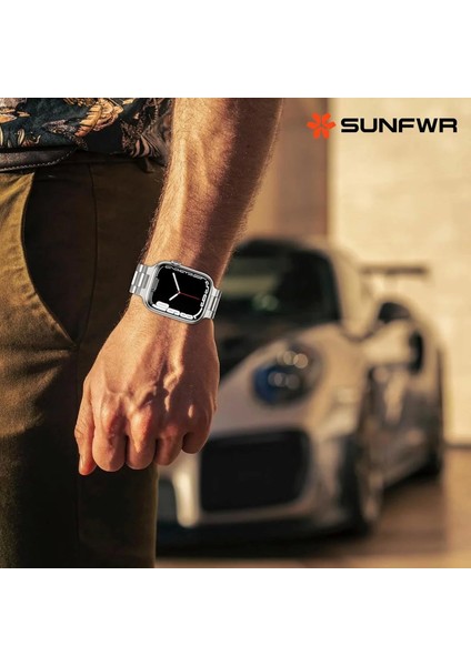 Apple Watch Uyumlu 46MM 10 Serisi Band-04 Metal Sağlam Kordon indirimleri