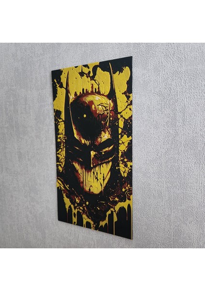 Batman'ın Ikonik Kabartmalı 3D Renkli Tablosu + Stand Dekor Dekorasyon indirimleri