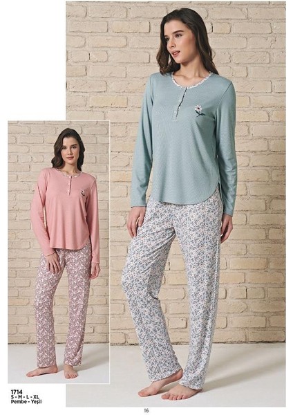Pijadore 1714 Uzun Kol Pijama Takım