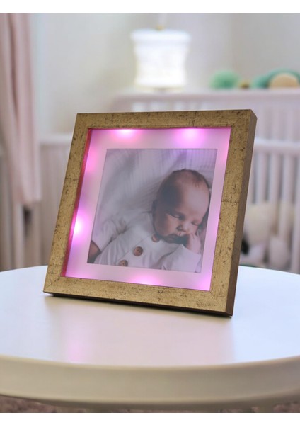 Işıklı Resim Çerçevesi-Fotoğraf Çerçevesi-Bebek Odası Çerçevesi-Çocuk Odası Çerçeve -Hediyelik Eşya - Hediye - Sevgililer Günü Hediyesi - Ev Aksesuarı - Ev Dekor Ürünleri indirimleri
