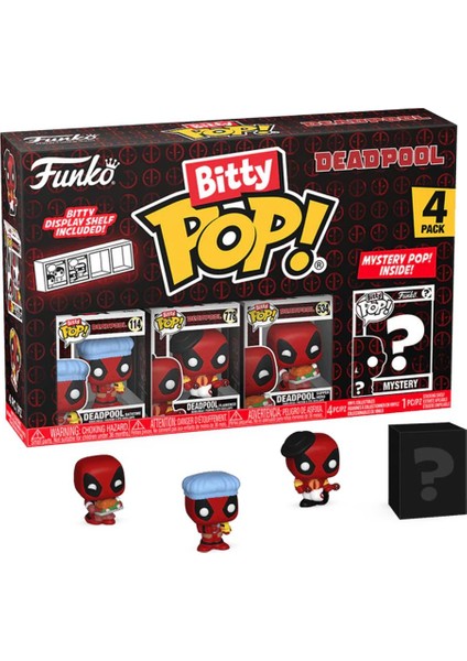 Bitty Pop 4'lü Paket Deadpool - Bathtime