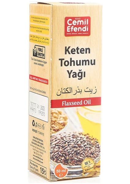 Keten Tohumu Yağı 50 ml