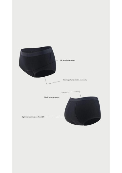 #izbırakmaz Yüksek Bel Siyah Longer Period Slip Süper Emici Sızdırmaz Regl Adet Külot indirimleri