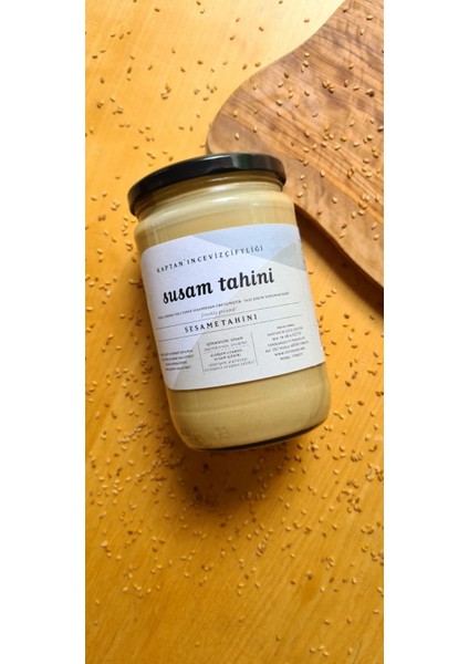 Yerli Gökova Susam Tahini Glütensiz - Vegan - Sağlıklı Yağ Kaynağı 650 g