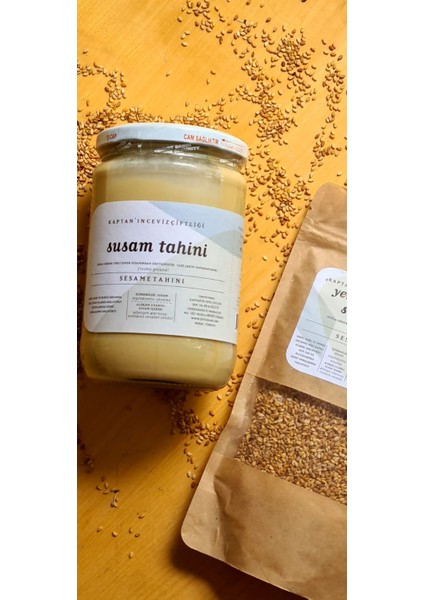 Yerli Gökova Susam Tahini Glütensiz - Vegan - Sağlıklı Yağ Kaynağı 650 g