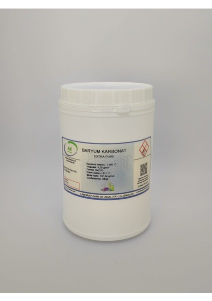 Baryum Karbonat (Baco3) Extra Pure 500 gr