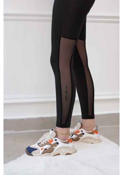 Diz Altı Fileli Tayt modelleri