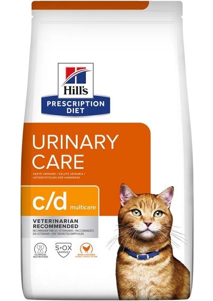 Hill's Feline C/d Multicare Urinary 3 kg 607645