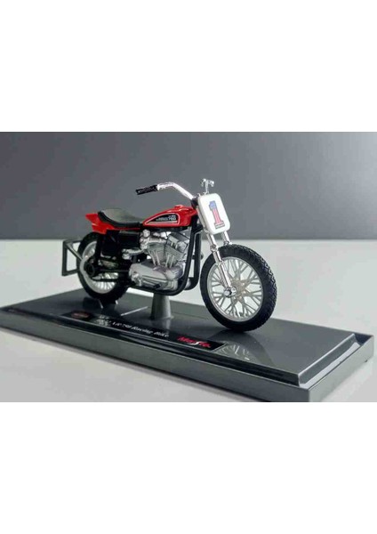 1:18 1972 H. Davidsson XR750 Racing Bike Motosiklet