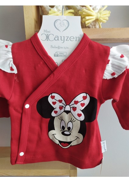 Minilkabebe Minnie Mouse Hastane Çıkış Seti 5 Parça Kırmızı fiyatları