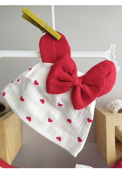 Minilkabebe Minnie Mouse Hastane Çıkış Seti 5 Parça Kırmızı fırsatları
