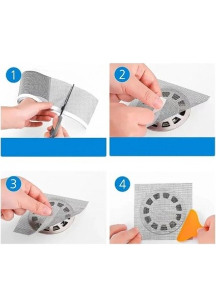 Çok Amaçlı Gider Süzgeci ve Banyo Gider Süzgeci Saç Yakalayıcı Süzgeç 12 cm * 4 Metre fiyatları