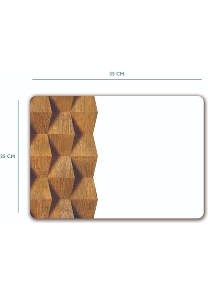 Cam Kesme Tahtası ve Sunum Tablası Yeni Ahşap Desen 25 x 35 cm fırsatları