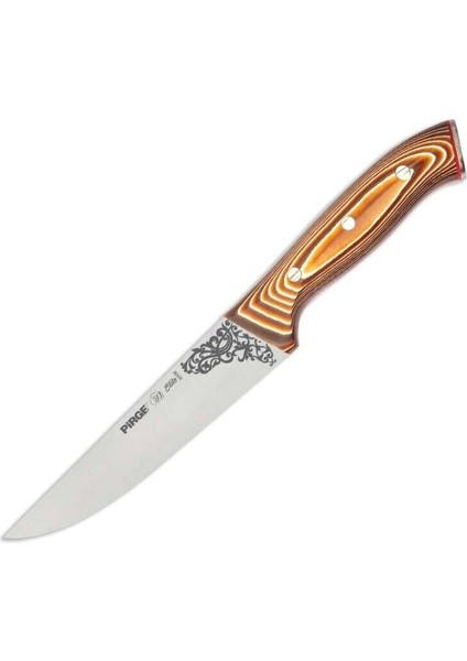 Pirge 32102 Elite Kurban, Kasap Bıçağı 16,5 cm - Kahverengi Perçinli Kompozit Sap